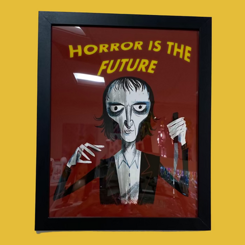 Chris Mitchell - "Horror is the Future" Framed Print | Crimson Shadows: Italian Horror Art Exhibition