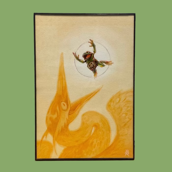 Beth Radloff - "The OG Frog Splash" Original Art | Power Slam!: Pro Wrestling Show