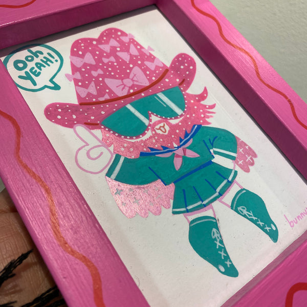 BunnyBaum - "Kawaii Macho Man" Original Art | Power Slam!: Pro Wrestling Show