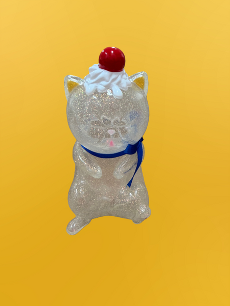 Refreshment Toy - Clear Sleeping Cat  | Soft Vinyl Toy