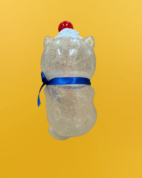 Refreshment Toy - Clear Sleeping Cat  | Soft Vinyl Toy