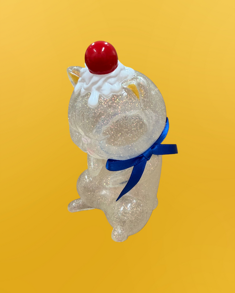 Refreshment Toy - Clear Sleeping Cat  | Soft Vinyl Toy