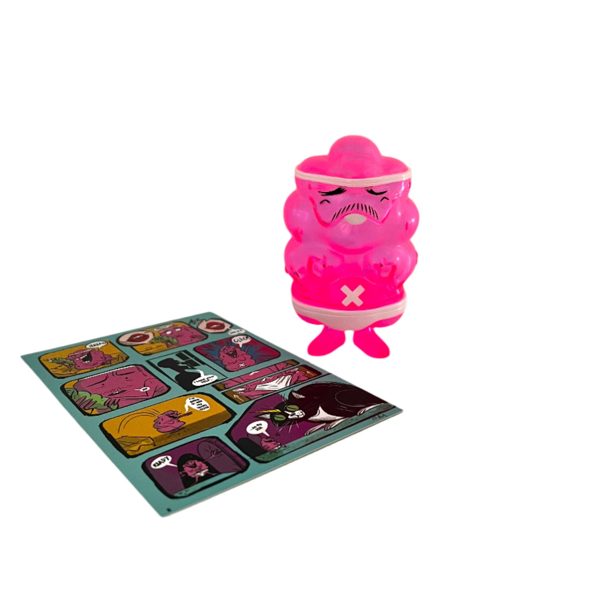 Hafu Toys - Erotic Grandpa - Ero-G (Electric Flamingo Color) by Chris Mitchell