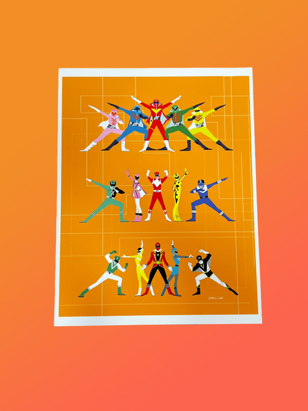 James Lien - Sentai Super Art Print - Power Morphicon