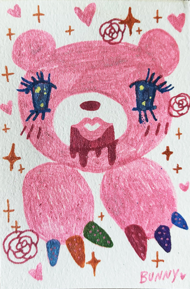 BunnyBaum - Kawaii Gloomy - Original Artwork -Gloomy Bear