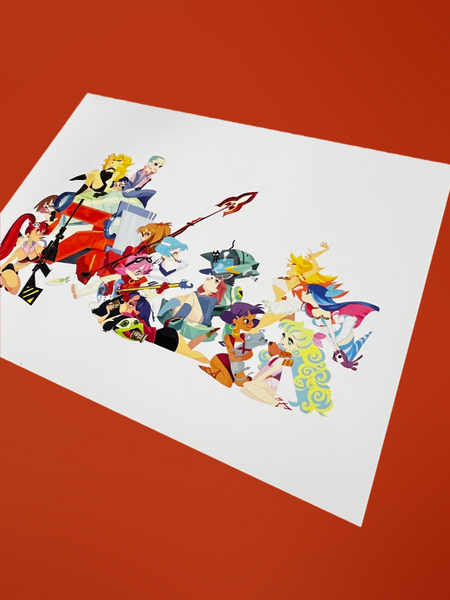 Keiko Murayama - Gainax Art Print - Gainax Tribute Show