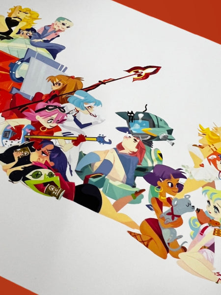 Keiko Murayama - Gainax Art Print - Gainax Tribute Show