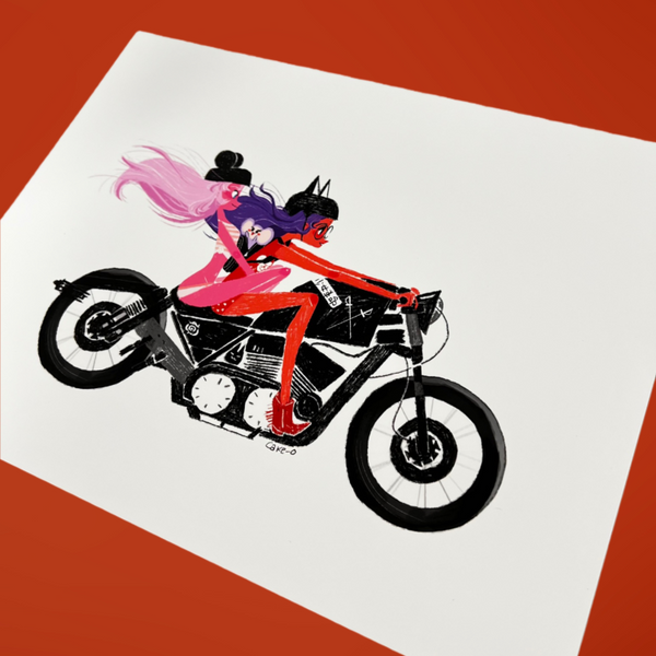 Keiko Murayama - Akeno Myoujou Print - Revolutionary Girl Utena Art show