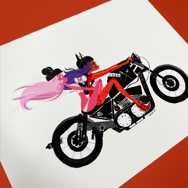 Keiko Murayama - Akeno Myoujou Print - Revolutionary Girl Utena Art show