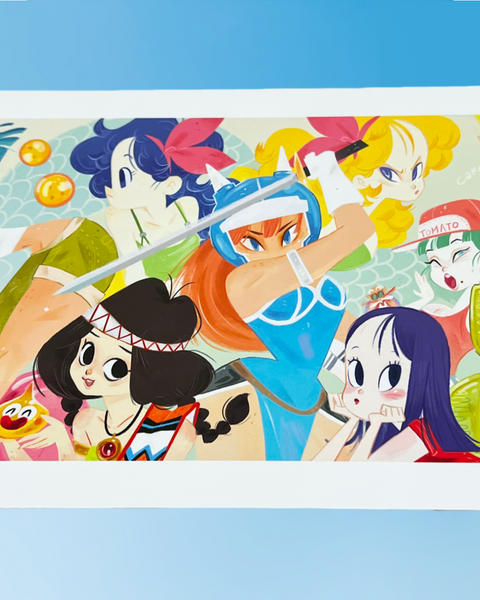 Keiko Murayama - Toriyama Girl Art Print - Akira Toriyama Tribute Show