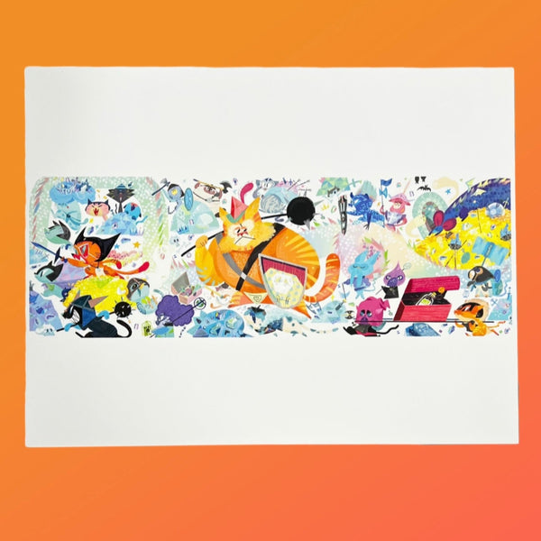 Keiko Murayama - Treasure Kitty Hunters Print - Dream Team Show
