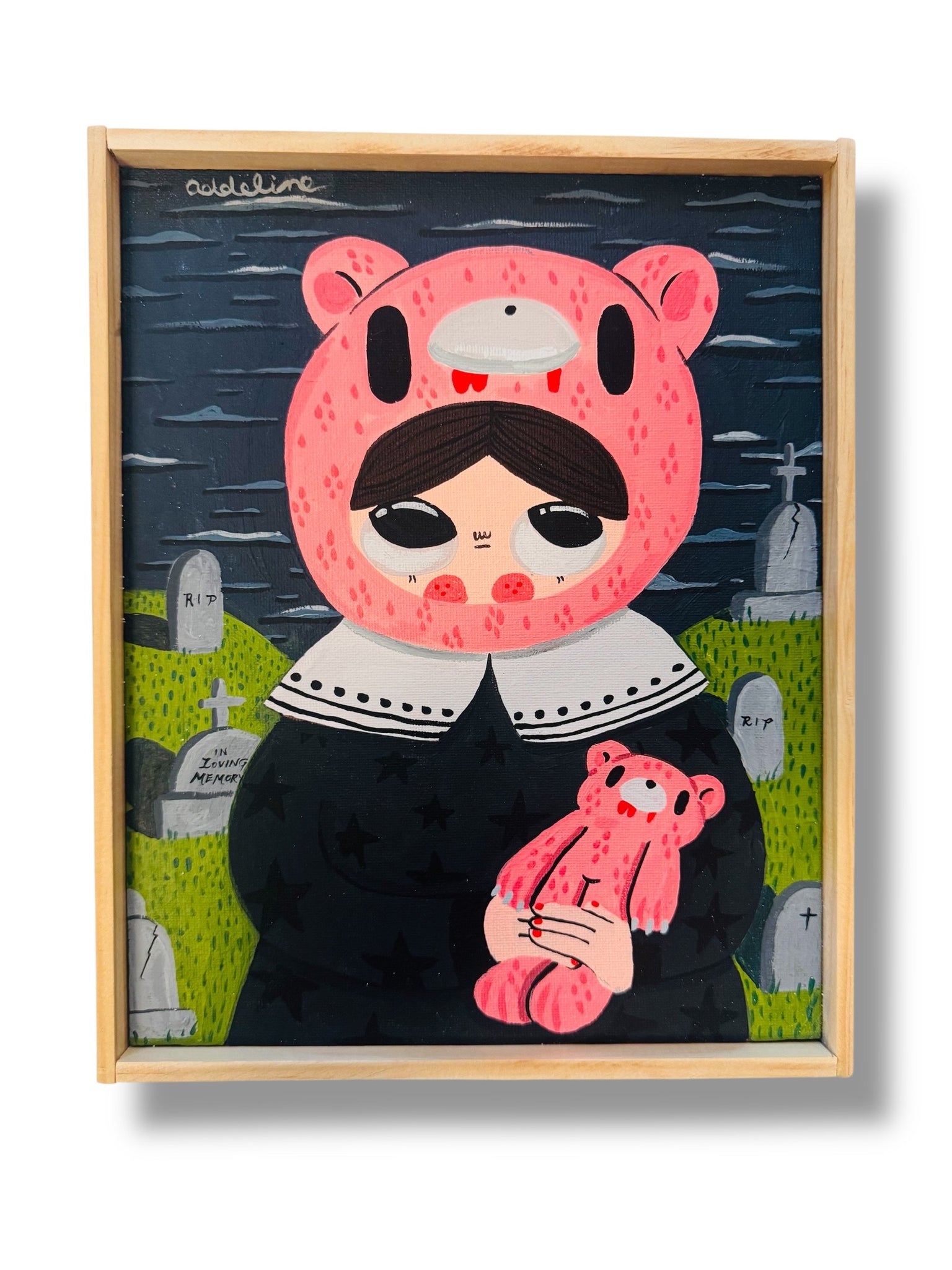 Burger Babie - Gloomy Bear Girl - Original Artwork -Gloomy Bear Exhibition