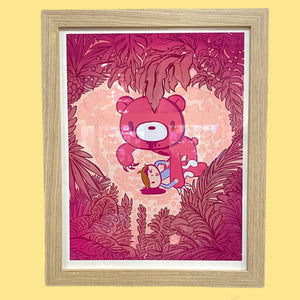 Violaine Briat - Gloomy - Framed Giclee - Gloomy Bear Exhibition