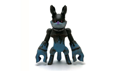 Touma - One Off Rust Custom Anubis Hounds Flames of Deep Green & Blue - Custom Toy - Touma & Mao Exhibition