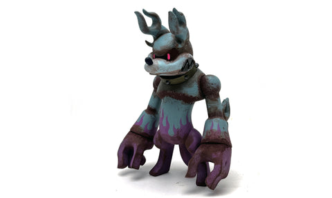 Touma - One Off Rust Custom Anubis Hounds Flames of Purple and Sky Blue - Custom Toy Touma & Mao Exhibition