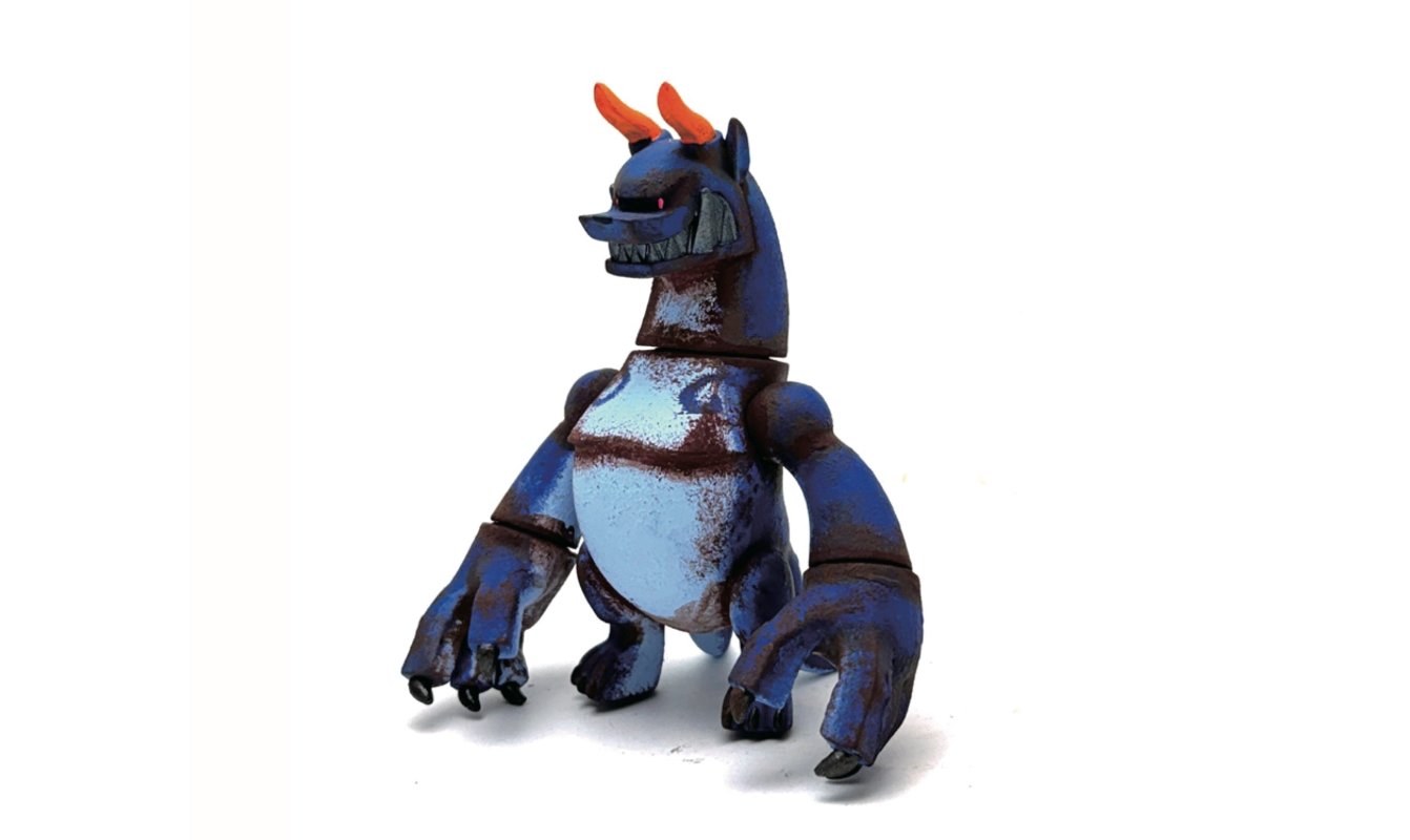 Touma - One Off Rust Custom Hound Dragons Blue Custom Toy - Touma & Mao Exhibition