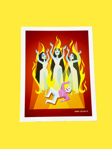 Sandra Equihua - SANTO CONTRA LAS  MUJERES VAMPIRO - Art Print | Power Slam!: Pro Wrestling Show