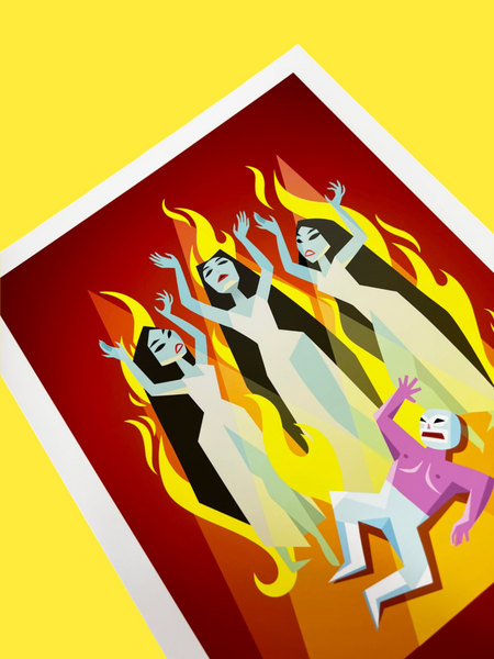 Sandra Equihua - SANTO CONTRA LAS  MUJERES VAMPIRO - Art Print | Power Slam!: Pro Wrestling Show