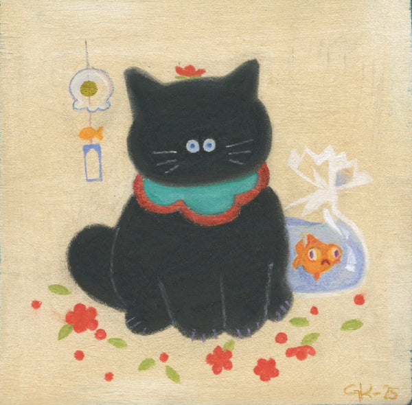 Grace Kum -Prize - Original Art- Maneki Neko Exhibition (SOLD OUT)