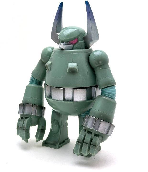 Touma - RETRO ROBOT GREEN - Soft Vinyl Toy - Touma & Mao Exhibition