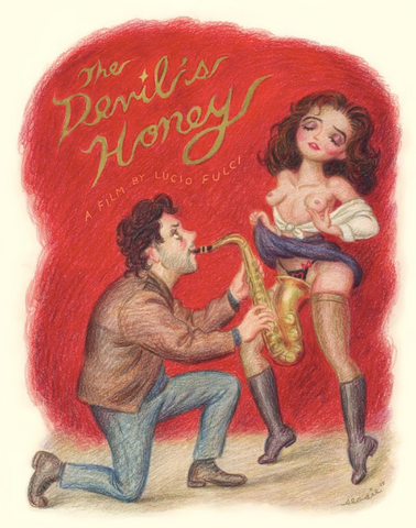 Seosie - "The Devil's Honey" Print | Crimson Shadows: Italian Horror Art Exhibition