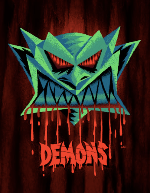 Nikolas Ilic - "Demons" Print | Crimson Shadows: Italian Horror Art Exhibition