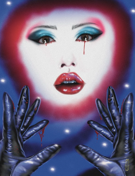 Dan Rocky - "Reaching Out" Framed Print | Crimson Shadows: Italian Horror Art Exhibition