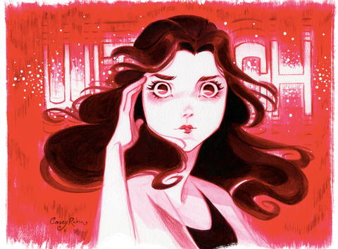 Casey Robin - "WITCH" Print | Crimson Shadows: Italian Horror Art Exhibition