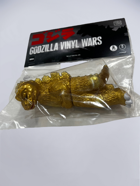 Sleeping Godzilla Vinyl Wars Gold - Medicom Toy - Soft Vinyl Toy