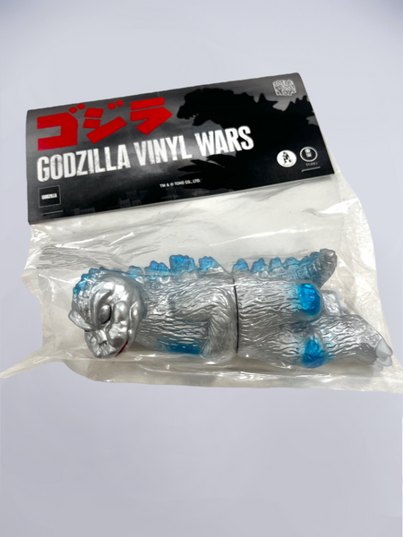 Sleeping Godzilla Vinyl Wars Silver - Medicom Toy - Soft Vinyl Toy