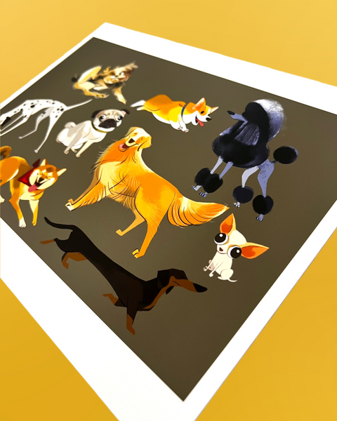 Soyeon Yoo - Dogs Art Print - Cat And Dog Show