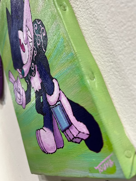 Touma - Blasts the Cat A - Original artwork on Canvas - Touma & Mao Exhibition