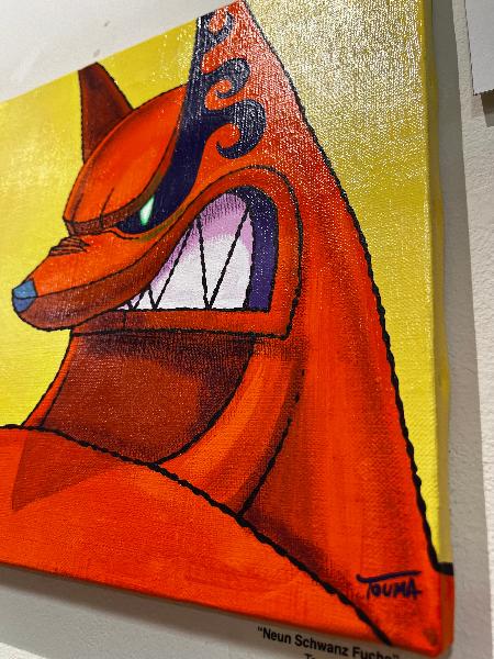 Touma - Neun Schwanz Fuchs Original artwork on Canvas - Touma