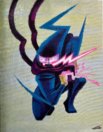 Touma - Ninja - Original artwork on Canvas - Touma & Mao Exhibition