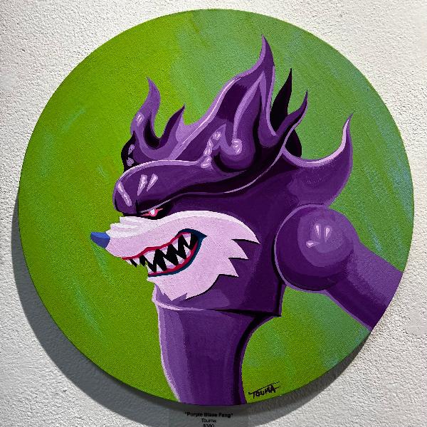 Touma - Purple Blaze Fang Original artwork on Canvas - Touma & Mao Exhibition (