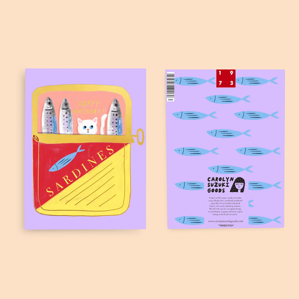 TINNED FISH - Birthday Card