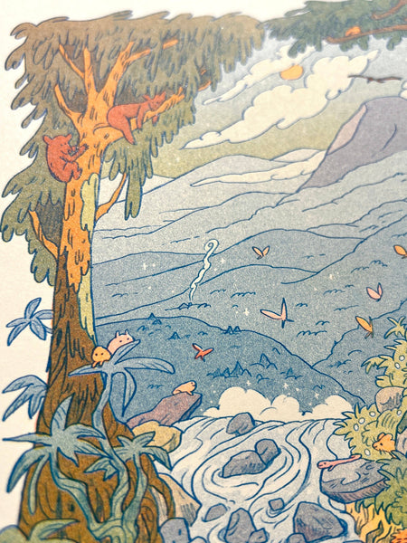 Mountain Dreams Riso Print