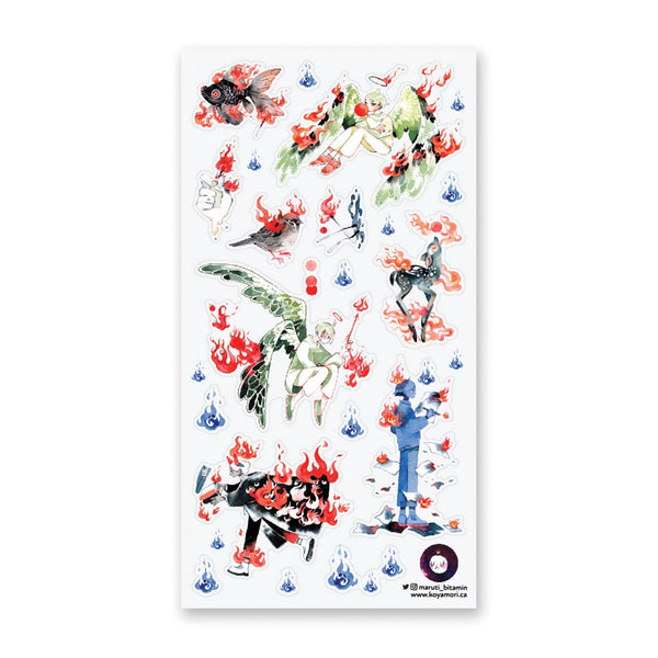 On Fire Sticker Sheet