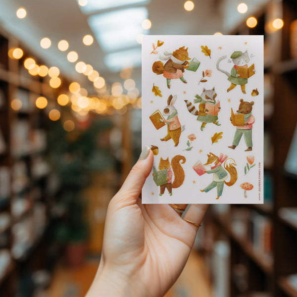 Reading Animals Sticker Sheet