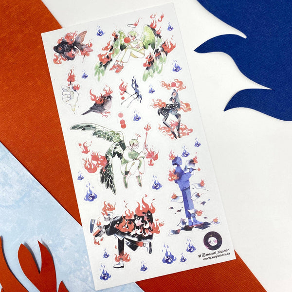 On Fire Sticker Sheet