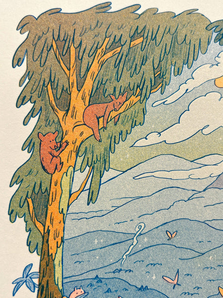 Mountain Dreams Riso Print