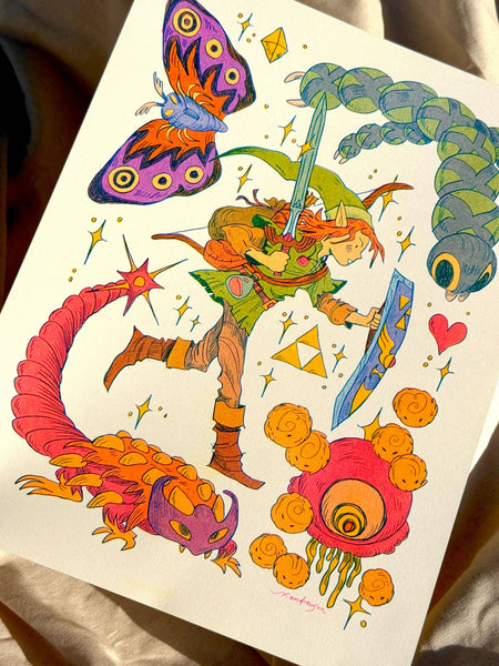 Natalie Andrewson - Legend of Zelda: A Link to the Past Riso Print