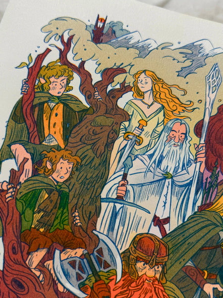 Natalie Andrewson - Lord of the Rings, Two Towers Print -  Riso Print