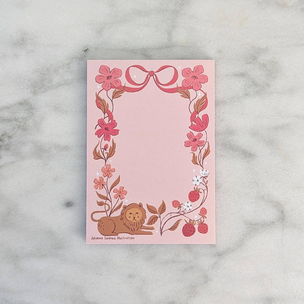 Romantic Lion Notepad
