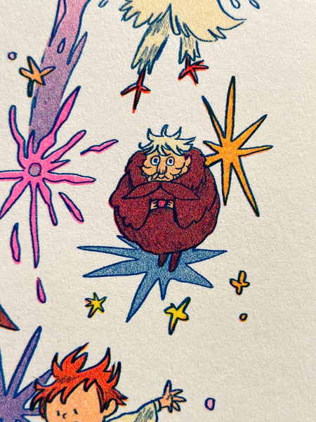 Natalie Andrewson - Howl's Moving Castle Small Riso Print