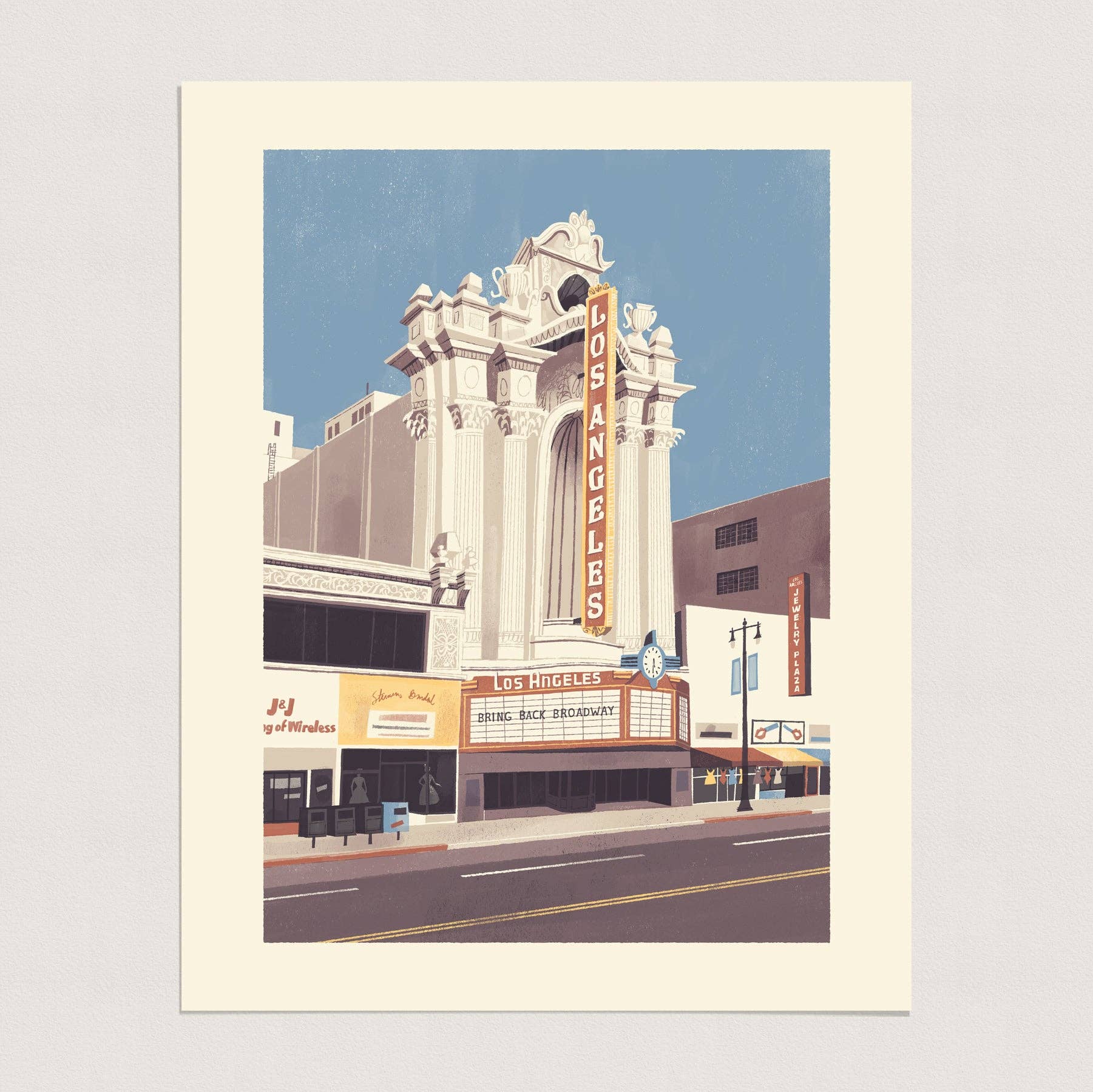 Chris Turnham - Los Angeles Theater - Art Print