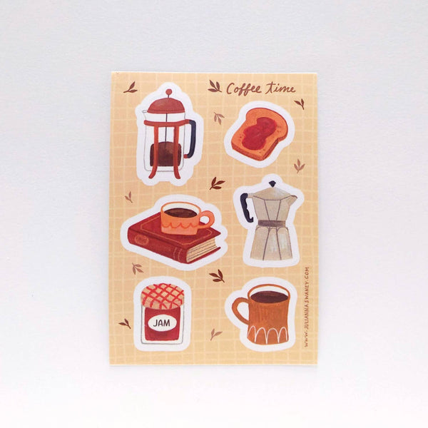 Coffee Time Sticker Sheet