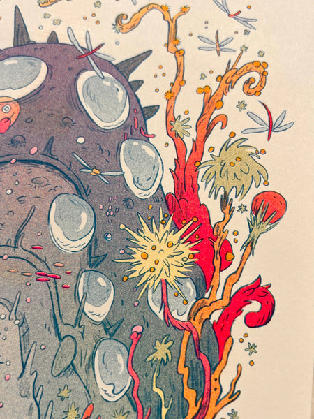 Natalie Andrewson - Visiting From The Valley of the Wind - Riso Print