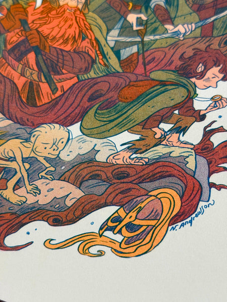 Natalie Andrewson - Lord of the Rings, Two Towers Print -  Riso Print