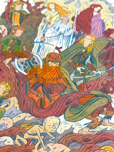 Natalie Andrewson - Lord of the Rings, Two Towers Print -  Riso Print